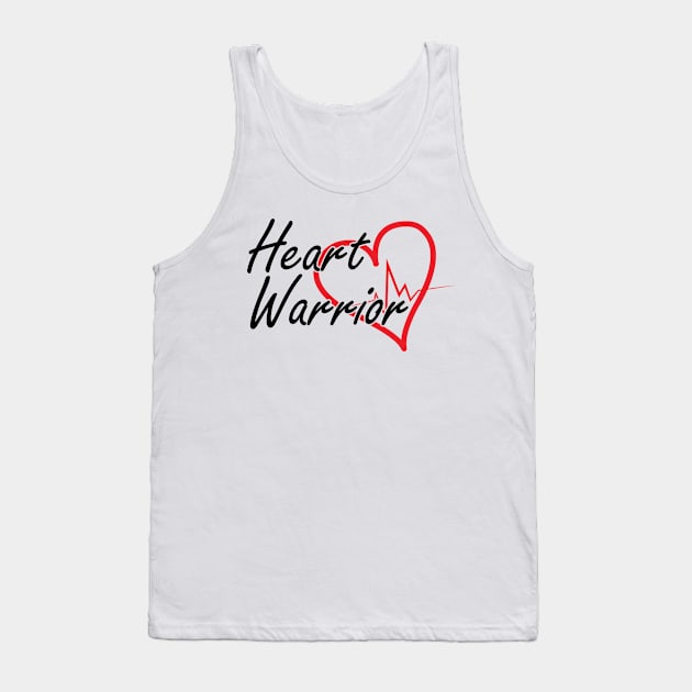 CHD Awareness - Heart Warrior Tank Top by KC Happy Shop